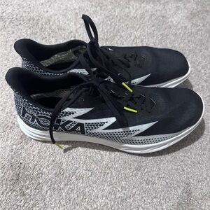 Hoka Men's Black and White Athletic Shoes